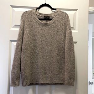 Express sweater, size small, color taupe/brown